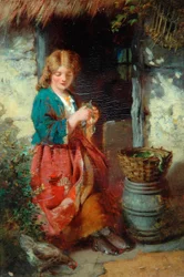 Femme à la porte d